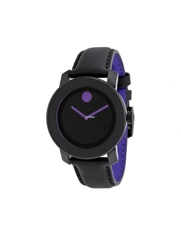 Movado,Movado BOLD 36mm,36mm,Composite,Stainless Steel,Black,Purple,Quartz,Sapphire,Crystal Glass,Round,3600165 
