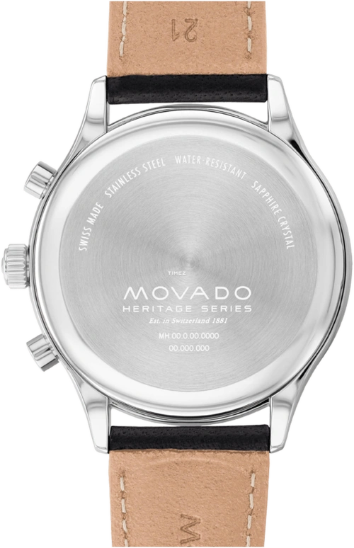 Movado,Heritage Series 43mm,43mm,Stainless Steel,Green,White,Automatic,Chronograph,Date,Day,3650149