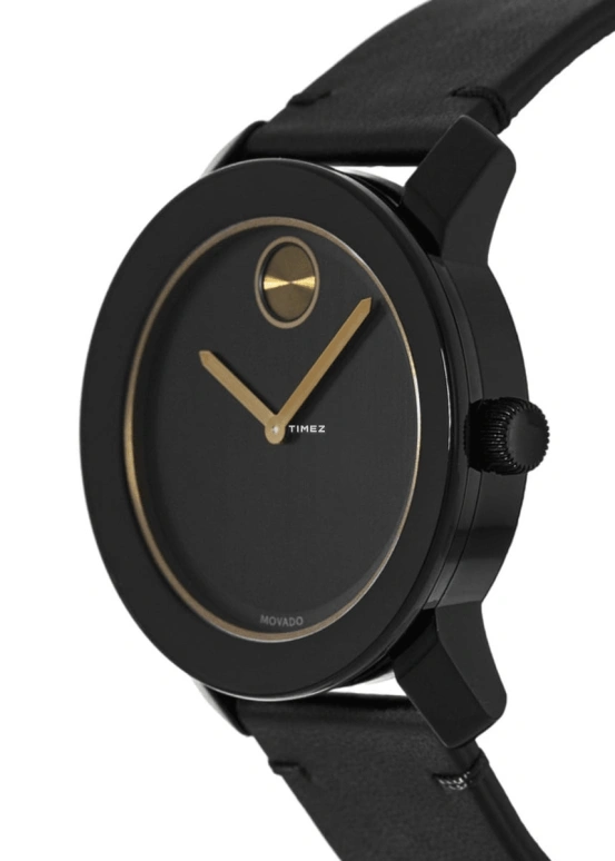 Movado,Movado BOLD 42mm,42mm,Composite,Stainless Steel,Black,Quartz,Crystal Glass,Round,3600297