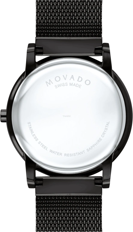Movado,Museum Classic 40mm,40mm,Stainless Steel,Black,Quartz,Sapphire,Crystal Glass,0607395