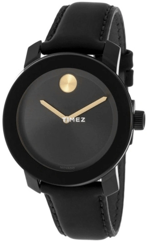 Movado,Movado BOLD 36mm,36mm,Composite,Black,Quartz,Crystal Glass,Round,3600078 