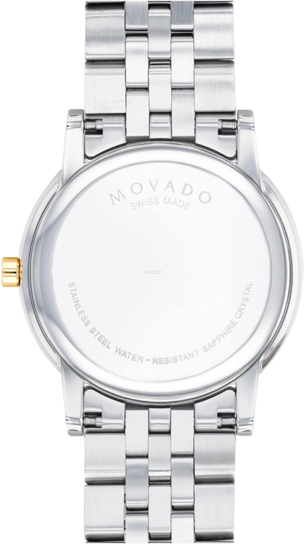 Movado,Museum Classic 40mm,40mm,Stainless Steel,Black,Quartz,Sapphire,Round,0607200