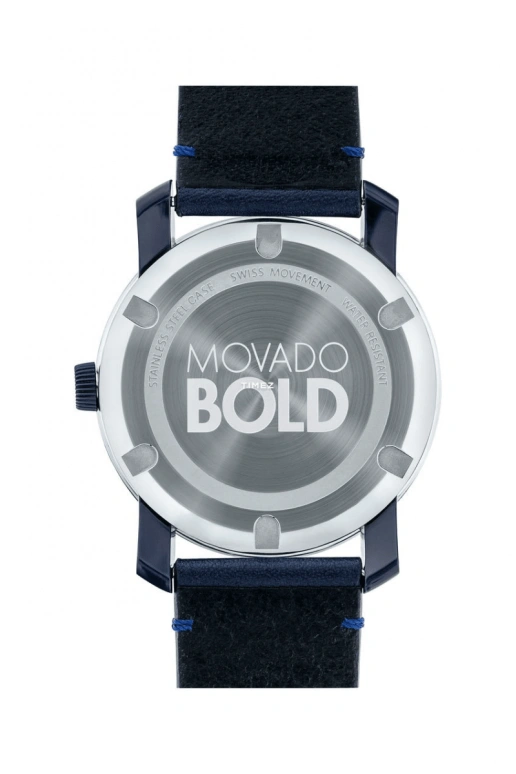 Movado,Movado BOLD 42mm,42mm,Composite,Stainless Steel,Blue,Quartz,Round,3600370
