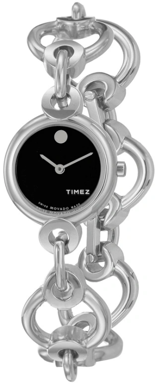 Movado,Circlo 23.50mm,23.50mm,Stainless Steel,Black,Quartz,Sapphire,Crystal Glass,0606487