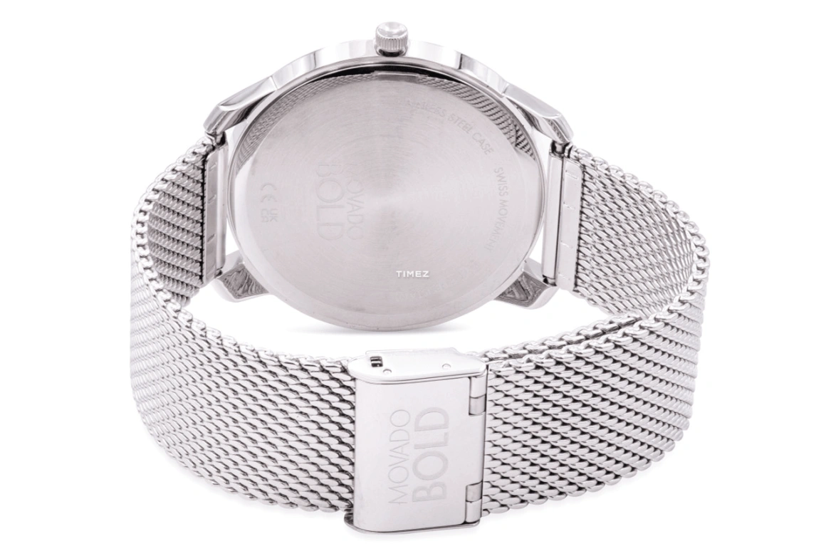 Movado,Movado BOLD 42mm,42mm,Stainless Steel,Silver,Quartz,Sapphire,Crystal Glass,Round,3600589