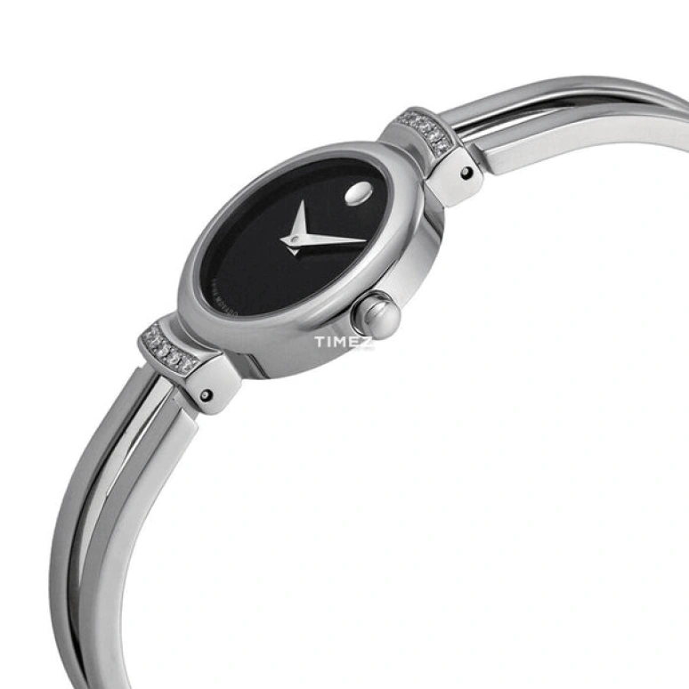 Movado,Harmony 23mm,23mm,Stainless Steel,Black,Quartz,Sapphire,Crystal Glass,Round,0606239 