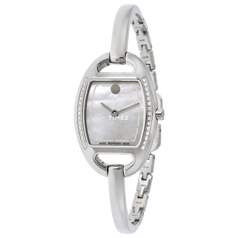 Movado,Miri 23.85mm,23.85mm,Stainless Steel,White,Quartz,Sapphire,Crystal Glass,Oval,0606607