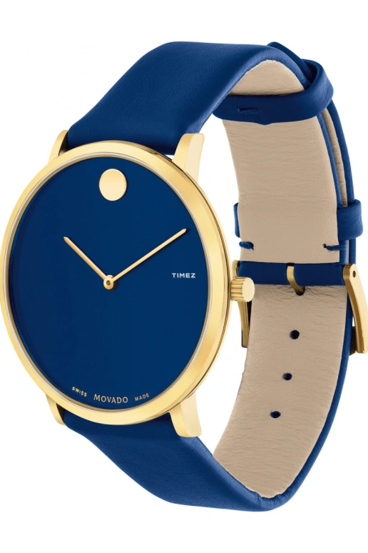 Movado,Modern 47 40mm,40mm,Stainless Steel,Blue,Quartz,Sapphire,Crystal Glass,Round,0607254