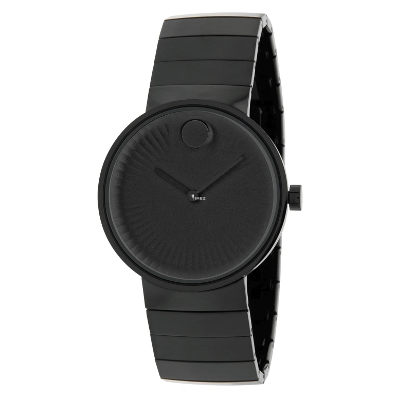 Movado,Edge 40mm,40mm,Stainless Steel,Black,Quartz,Sapphire,Crystal Glass,Round,3680007