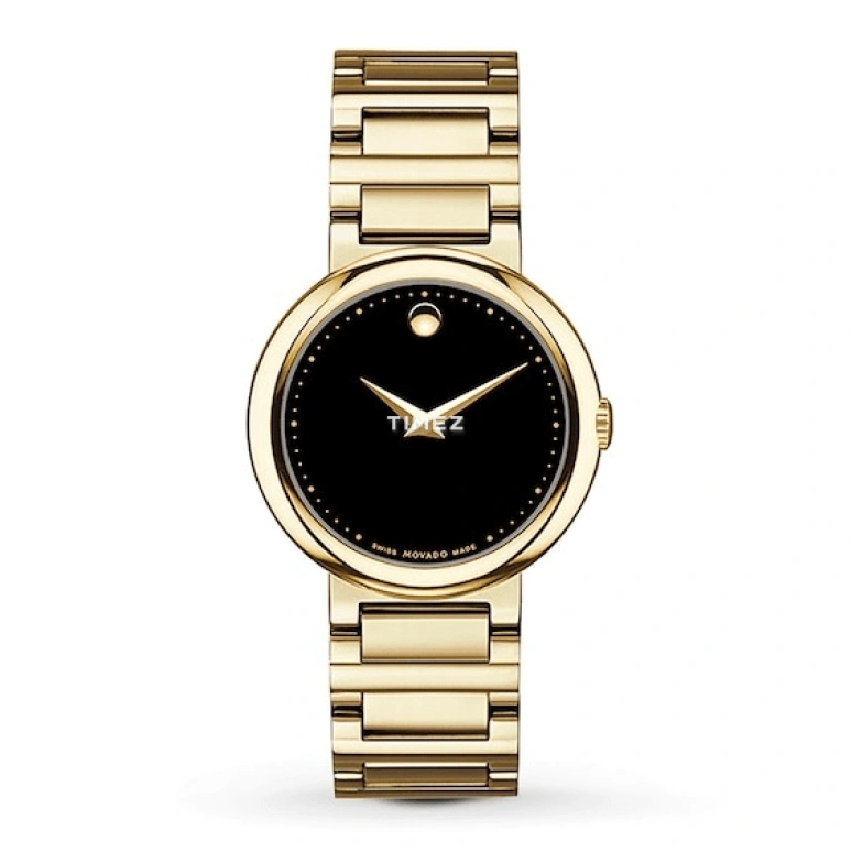 Movado,Concerto 30mm,30mm,Stainless Steel,Black,Quartz,Sapphire,Crystal Glass,Round,0606420 