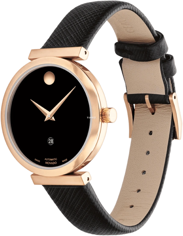 Movado,Museum Classic 32mm,32mm,Stainless Steel,Black,Automatic,Day,Sapphire,0607677