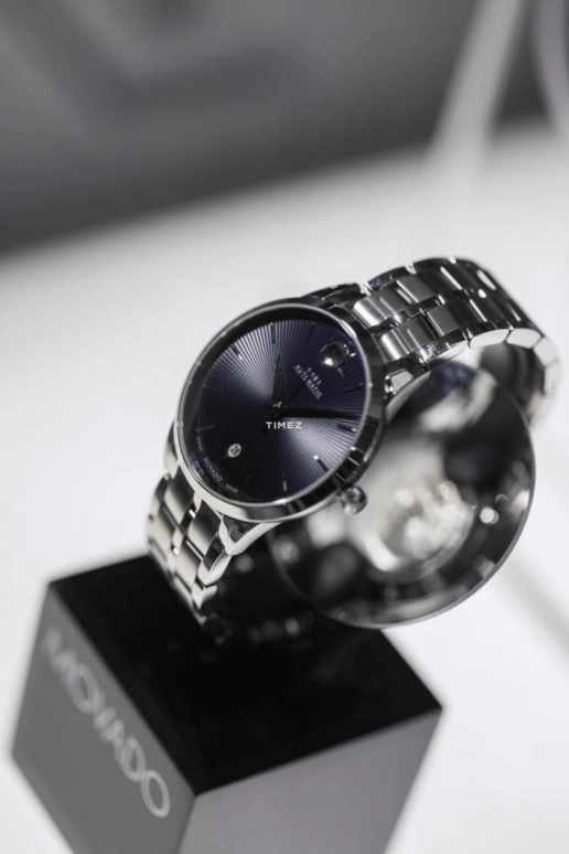 Movado,Museum Classic 40mm,40mm,Stainless Steel,Blue,Automatic,Day,Sapphire,Glass,0607569