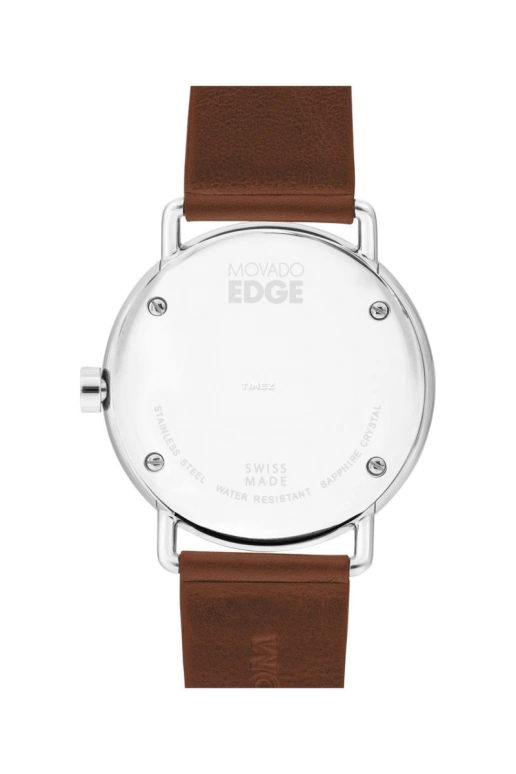 Movado,Edge 40mm,40mm,Stainless Steel,Silver,Quartz,Sapphire,Crystal Glass,Round,3680038