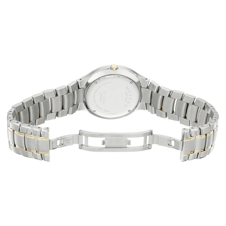 Movado,Serio 38mm,38mm,Stainless Steel,Bi-color,Black,Quartz,Sapphire,Crystal Glass,Round,0606901