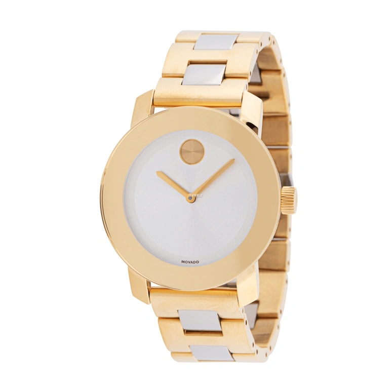 Movado,Movado BOLD 36mm,36mm,Stainless Steel,Grey,Silver,Quartz,Crystal Glass,Round,3600129