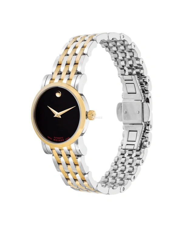 Movado,Red Label 26mm,26mm,Stainless Steel,Rolesor,Black,Automatic,Sapphire,Crystal Glass,Round,0607011