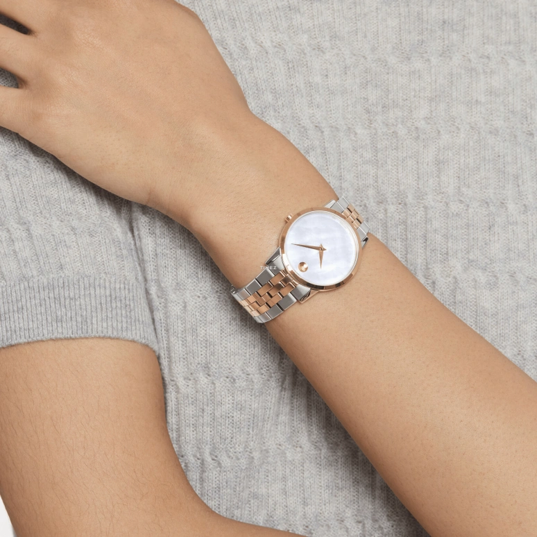 Movado,Museum Classic 33mm,33mm,Stainless Steel,White,Quartz,Sapphire,Round,0607629