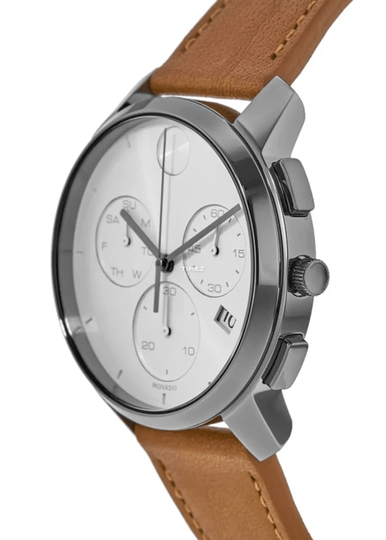 Movado,Movado BOLD 42mm,42mm,Stainless Steel,White,Quartz,Chronograph,Date,Day,3600631