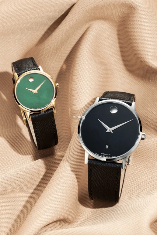 Movado,Museum Classic 40mm,40mm,Stainless Steel,Black,Automatic,Day,Sapphire,Crystal Glass,0607473