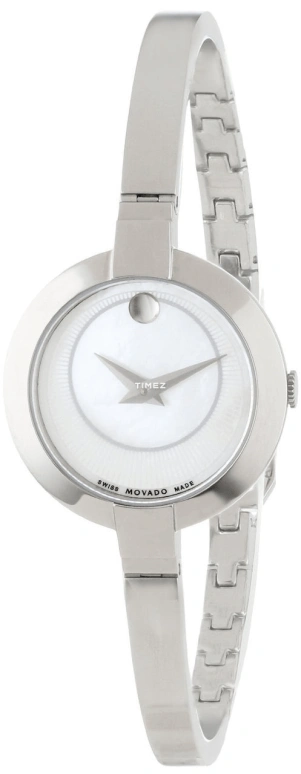 Movado,Bela 25mm,25mm,Stainless Steel,White,Quartz,Sapphire,Crystal Glass,Round,0606616 