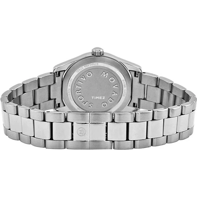 Movado,Other 28mm,28mm,Stainless Steel,Black,Quartz,Day,Sapphire,Crystal Glass,0606497 