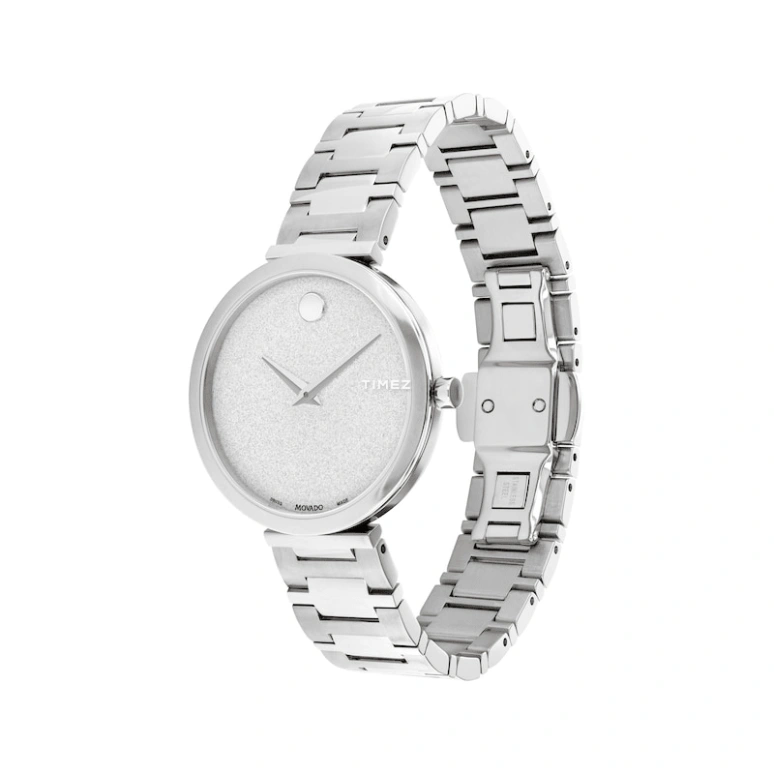 Movado,Museum Classic 32mm,32mm,Stainless Steel,White,Quartz,Sapphire,Crystal Glass,Round,0607518