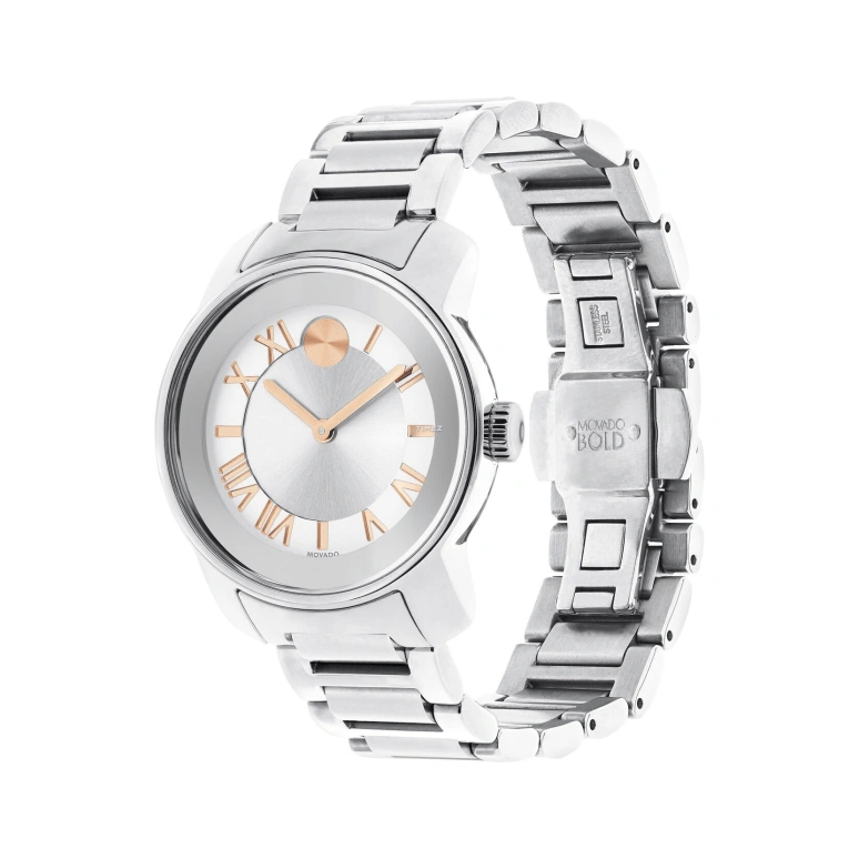 Movado,Movado BOLD 32mm,32mm,Stainless Steel,Grey,Quartz,Sapphire,Crystal Glass,Round,3600244