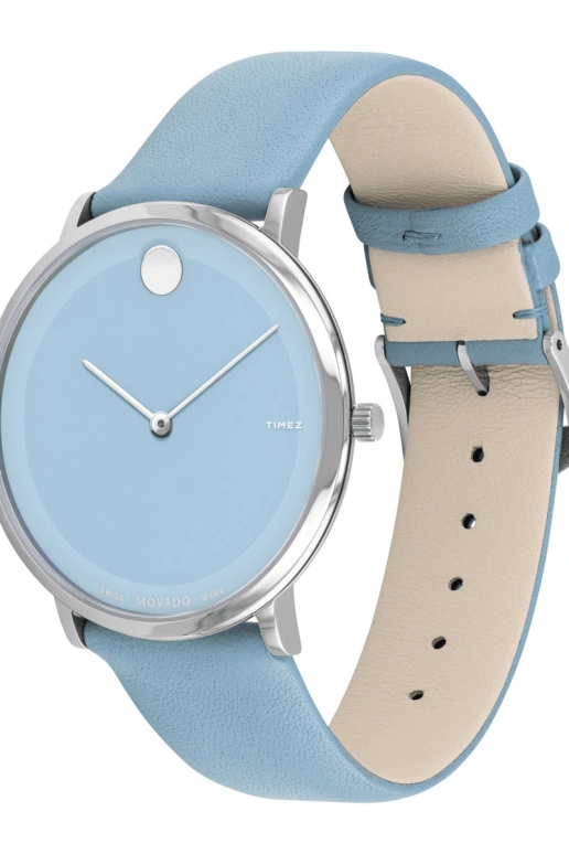 Movado,Modern 47 40mm,40mm,Stainless Steel,Blue,Quartz,Sapphire,Crystal Glass,Round,0607507