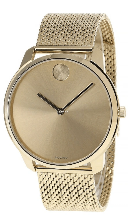 Movado,Movado BOLD 42mm,42mm,Stainless Steel,Gold,Quartz,Crystal Glass,Round,3600588