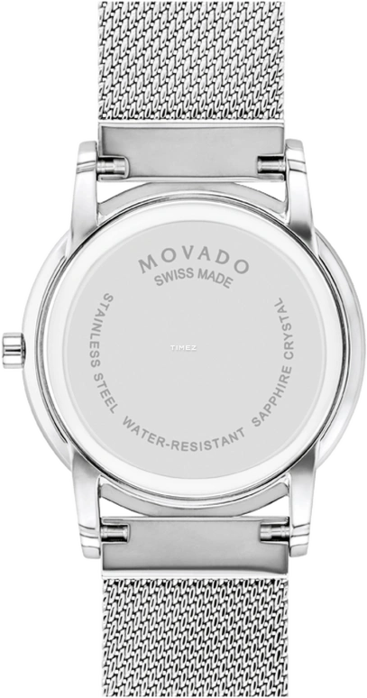 Movado,Museum Classic 33mm,33mm,Stainless Steel,Black,Quartz,Sapphire,Round,0607646