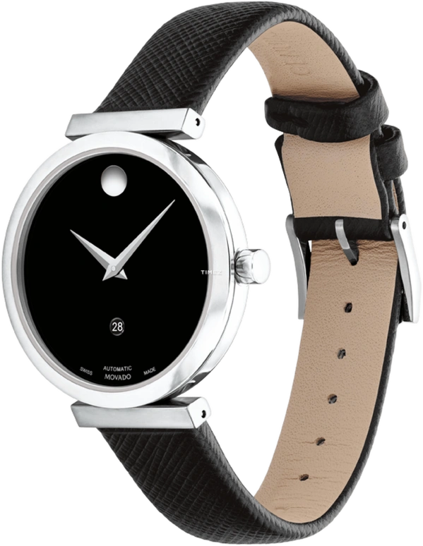 Movado,Museum Classic 32mm,32mm,Stainless Steel,Black,Automatic,Sapphire,Round,0607675