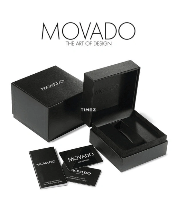 Movado,Linio 18mm,18mm,Stainless Steel,Black,Quartz,Sapphire,Crystal Glass,Rectangular,0606471 