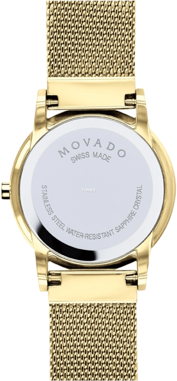 Movado,Museum Classic 28mm,28mm,Stainless Steel,Black,Quartz,Sapphire,Round,0607627