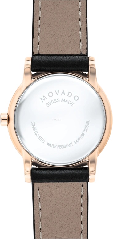 Movado,Museum Classic 28mm,28mm,Stainless Steel,Black,Quartz,Sapphire,Round,0607276