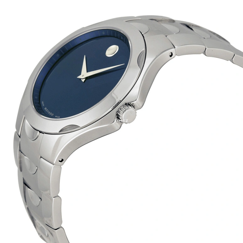 Movado,Luno 40mm,40mm,Stainless Steel,Blue,Quartz,Sapphire,Crystal Glass,Round,0606380 