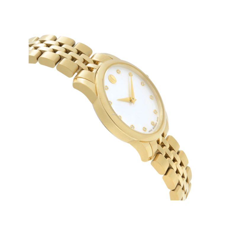 Movado,Museum Classic 28mm,28mm,Stainless Steel,White,Quartz,Sapphire,Crystal Glass,Mother of Pearl,0606998