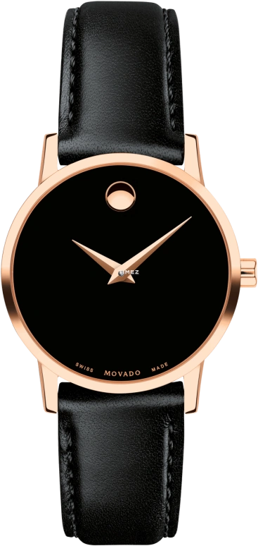 Movado,Museum Classic 28mm,28mm,Stainless Steel,Black,Quartz,Sapphire,Round,0607276