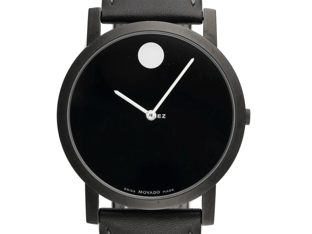 Movado,Museum Classic 40mm,40mm,Stainless Steel,Black,Quartz,Sapphire,Crystal Glass,Round,0606255 