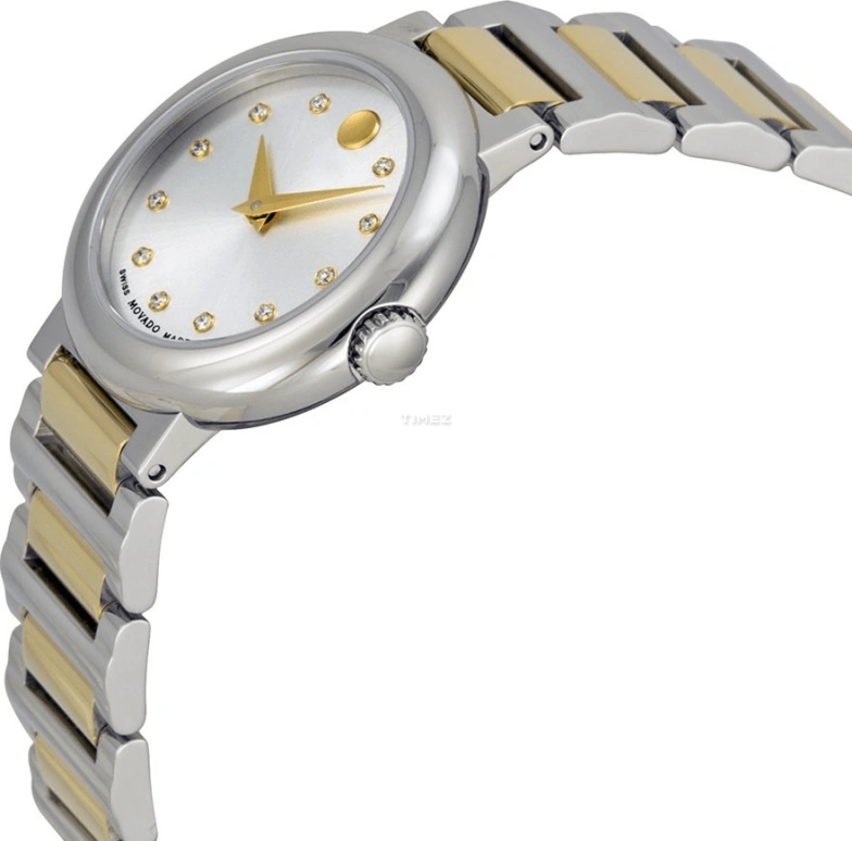 Movado,Cerena 26.50mm,26.50mm,Stainless Steel,Grey,Quartz,Sapphire,Crystal Glass,Round,0606790 