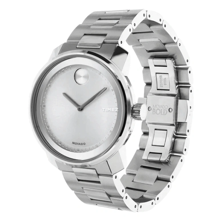 Movado,Movado BOLD 42.50mm,42.50mm,Stainless Steel,Silver,Quartz,Sapphire,Crystal Glass,Round,3600257