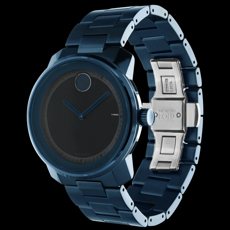 Movado,Movado BOLD 42.50mm,42.50mm,Stainless Steel,Black,Quartz,Sapphire,Crystal Glass,Round,3600296