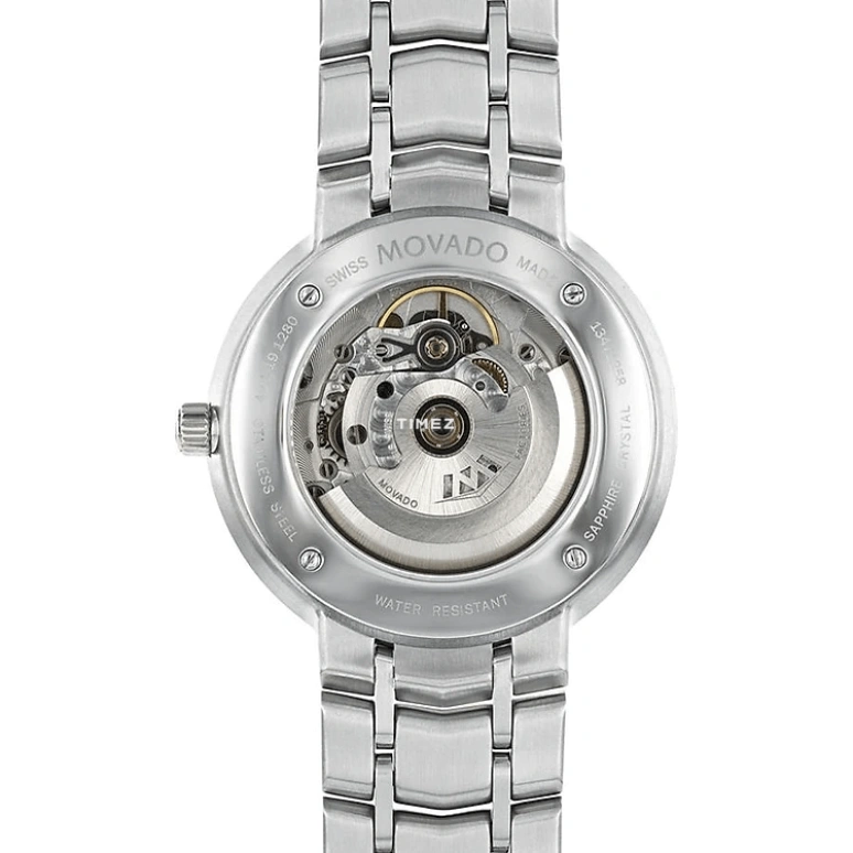 Movado,Other 39.50mm,39.50mm,Stainless Steel,Black,Automatic,Day,Sapphire,Crystal Glass,0606914