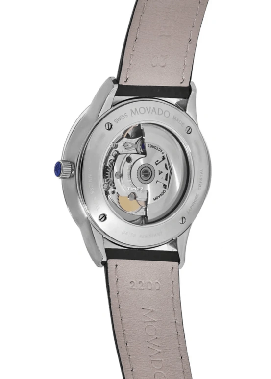 Movado,Other 39.50mm,39.50mm,Stainless Steel,Silver White,Automatic,Day,Sapphire,Crystal Glass,0607022