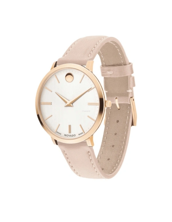 Movado,Ultra Slim 35mm,35mm,Stainless Steel,Rose Gold,Grey,Quartz,Sapphire,Crystal Glass,Round,0607373