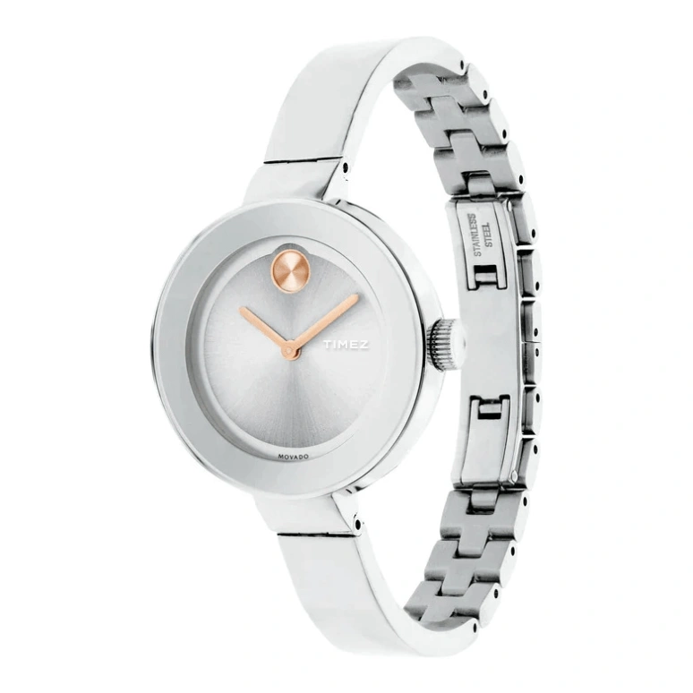 Movado,Movado BOLD 34mm,34mm,Stainless Steel,Silver,Quartz,Sapphire,Crystal Glass,Round,3600194