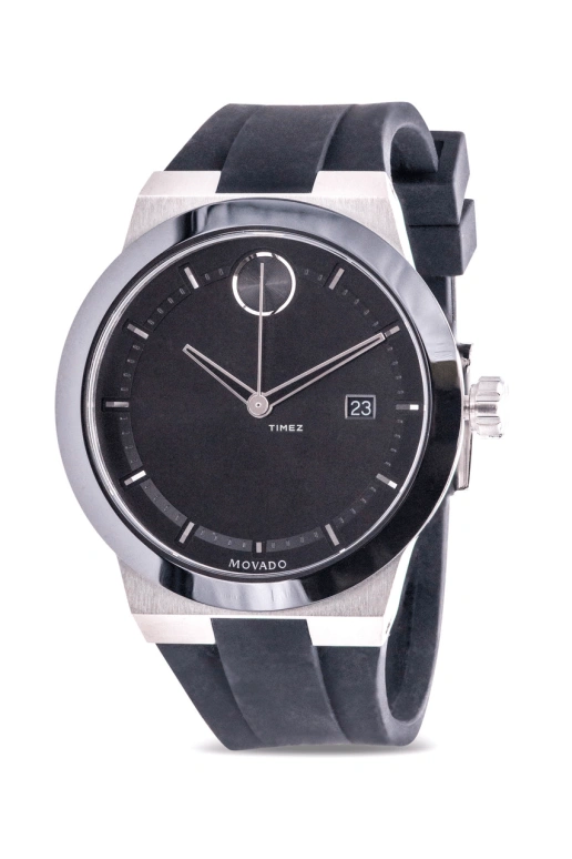 Movado,Movado BOLD 42mm,42mm,Stainless Steel,Ceramic,Black,Quartz,Day,Crystal Glass,3600624