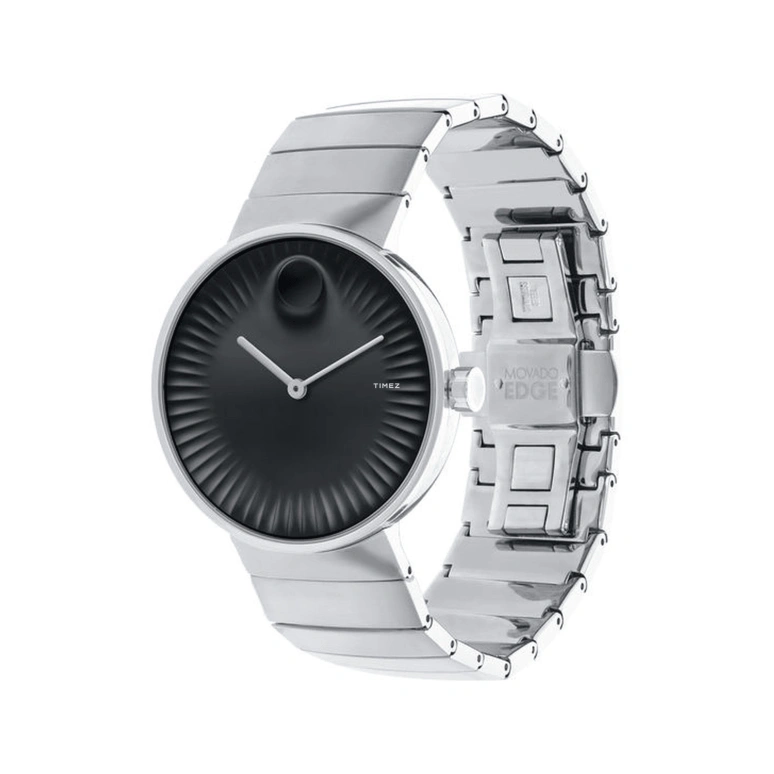 Movado,Edge 40mm,40mm,Stainless Steel,Black,Quartz,Sapphire,Crystal Glass,Round,3680006