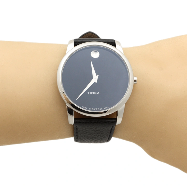 Movado,Museum Classic 40mm,40mm,Stainless Steel,Blue,Quartz,Sapphire,Crystal Glass,Round,0607013