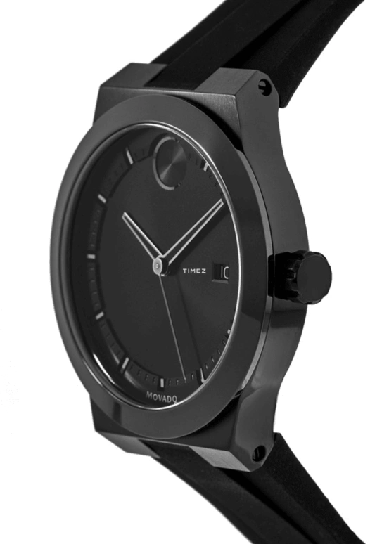 Movado,Movado BOLD 42mm,42mm,Stainless Steel,Ceramic,Black,Quartz,Day,Sapphire,Crystal Glass,3600621