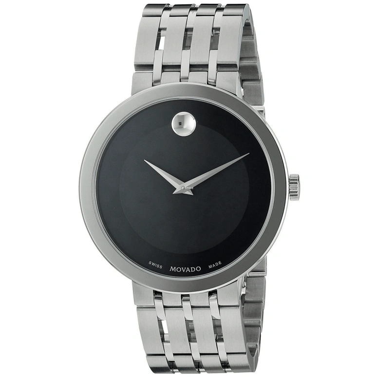 Movado,Esperanza 39mm,39mm,Stainless Steel,Black,Quartz,Sapphire,Crystal Glass,Round,0607057